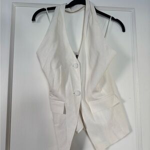 Steve Madden Cream Halter Top